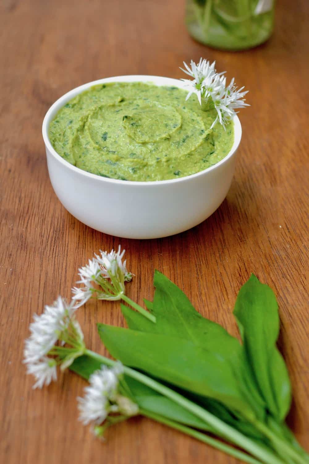 Wild Garlic Hummus Vegan on Board Recipes