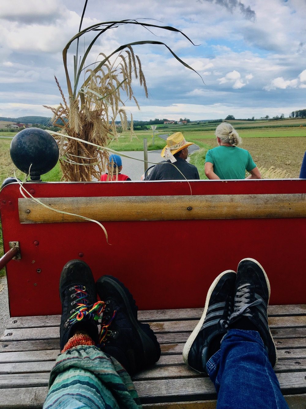 Our view from the tractor
