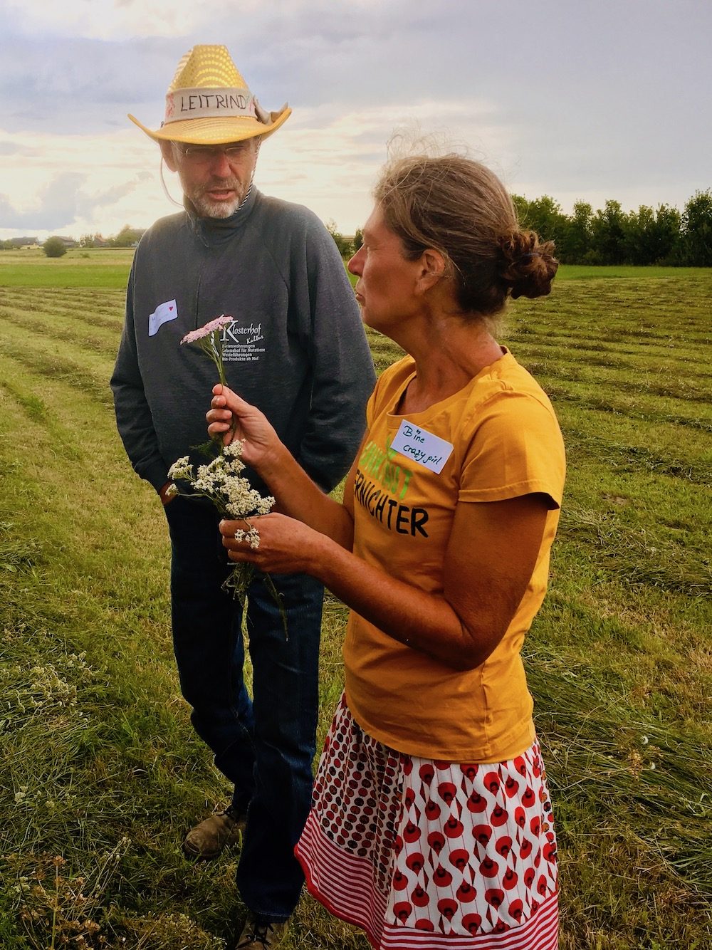 Sabine on a herb walk