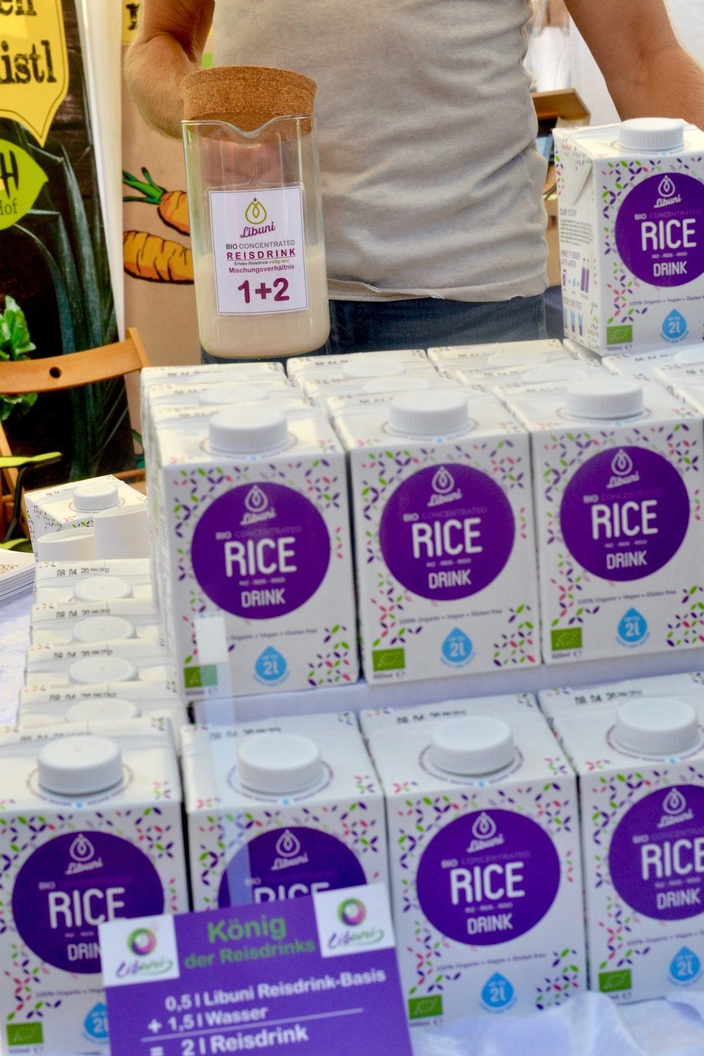 Packs of Libuni rice drink