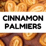 A collage of cookie images, text reads: Cinnamon Palmiers.