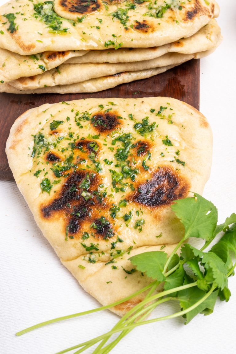 Vegan Naan Breads (Garlic and Herb) Vegan on Board