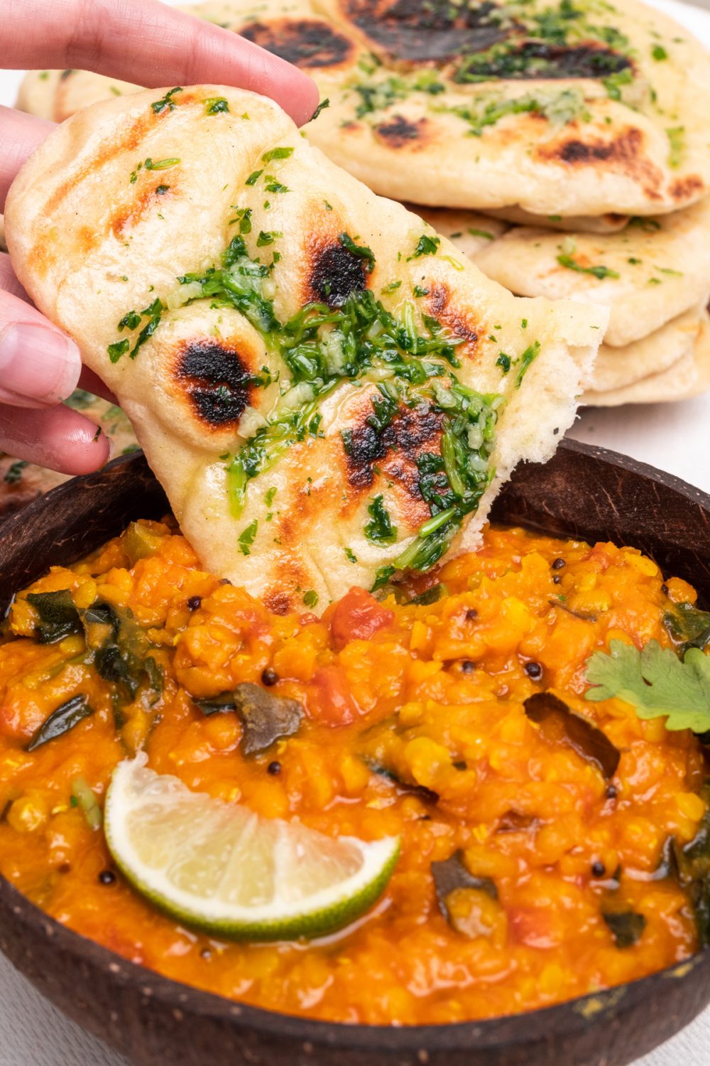 Vegan Naan Breads (Garlic and Herb) Vegan on Board