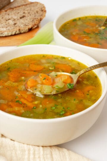 Carrot And Celery Soup - Vegan on Board