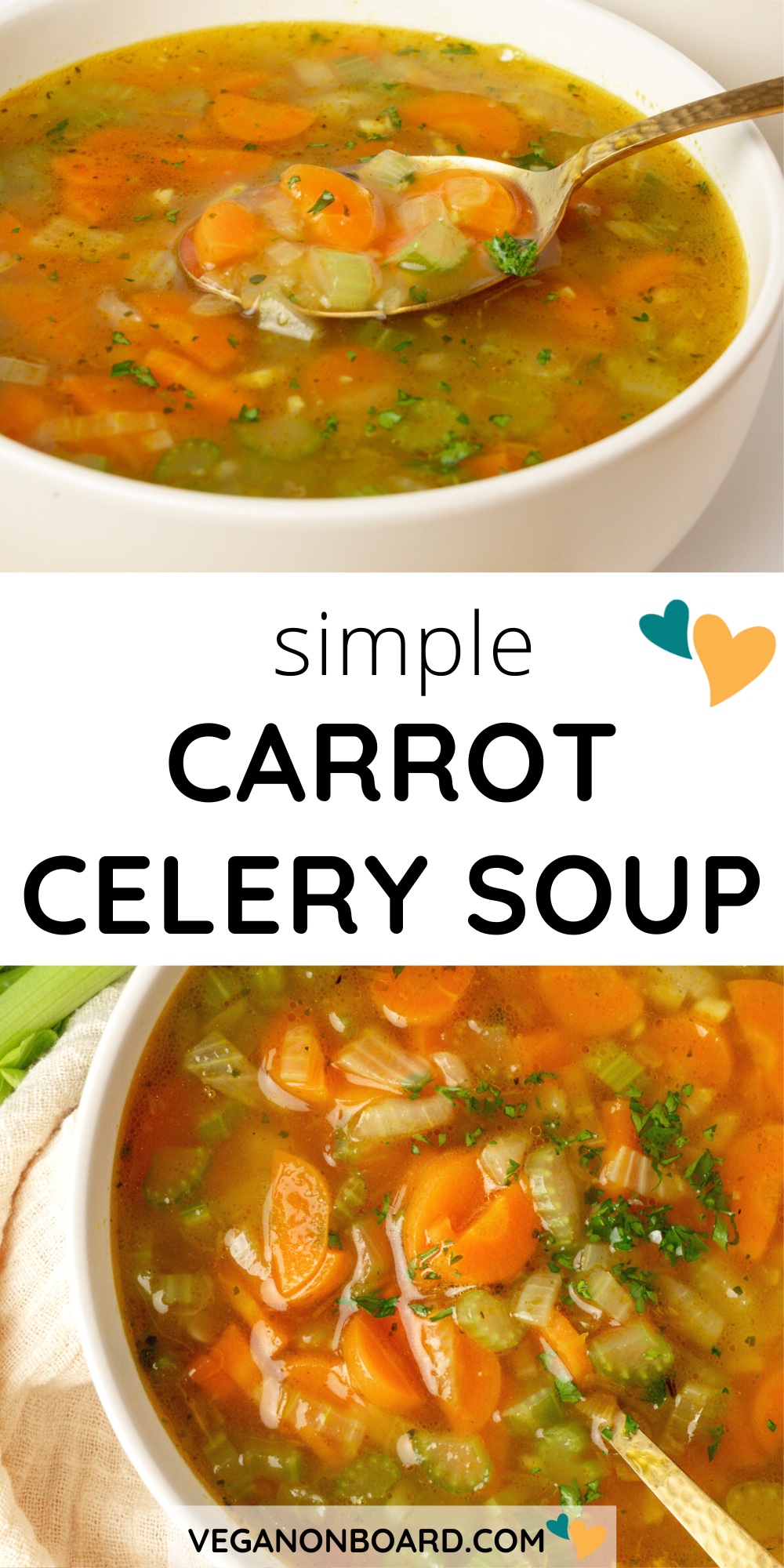 Carrot And Celery Soup Vegan on Board