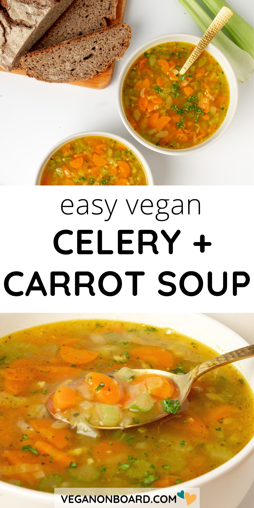 Carrot And Celery Soup Vegan on Board