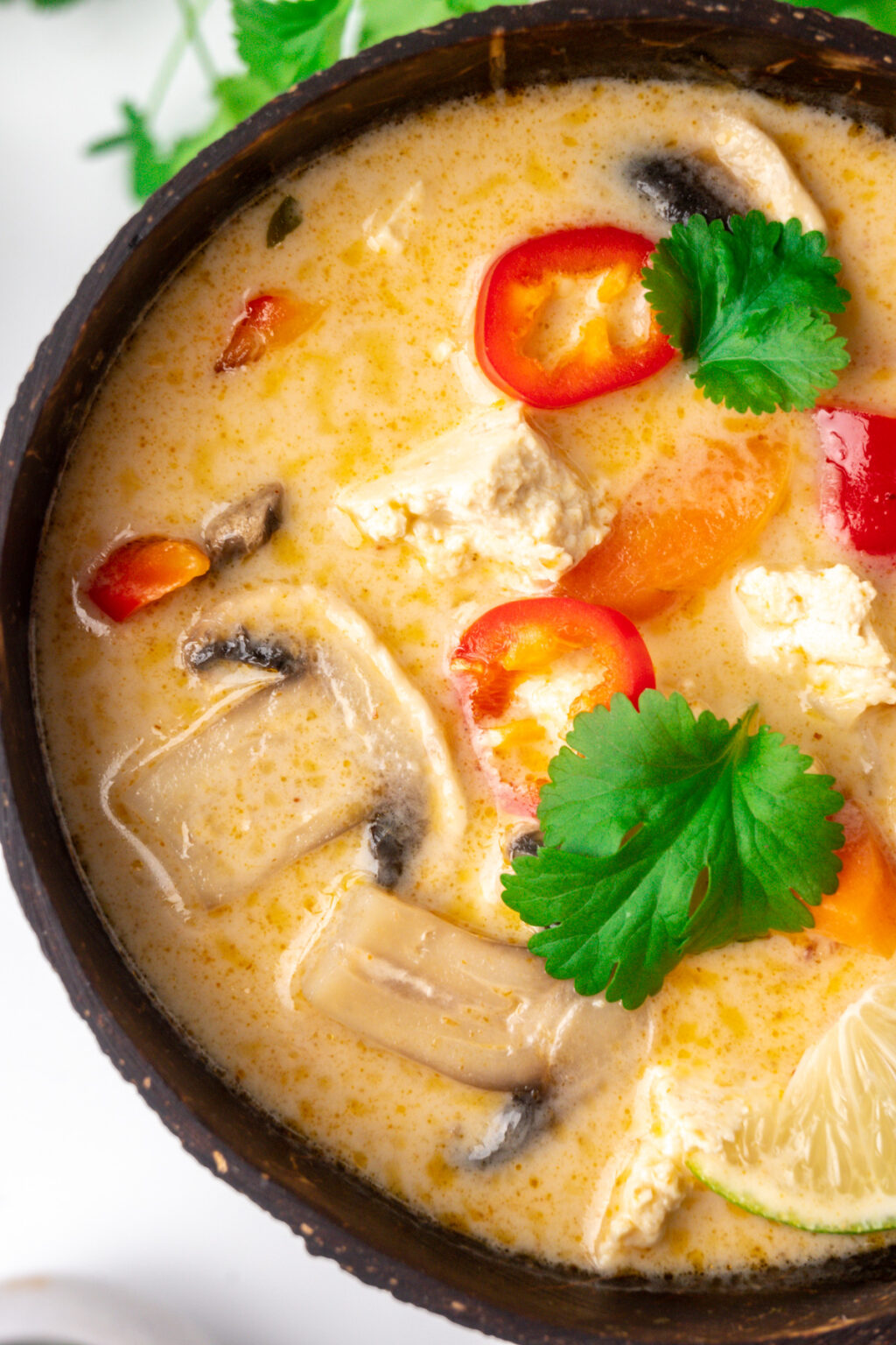 Easy Vegan Tom Kha Soup Vegan on Board